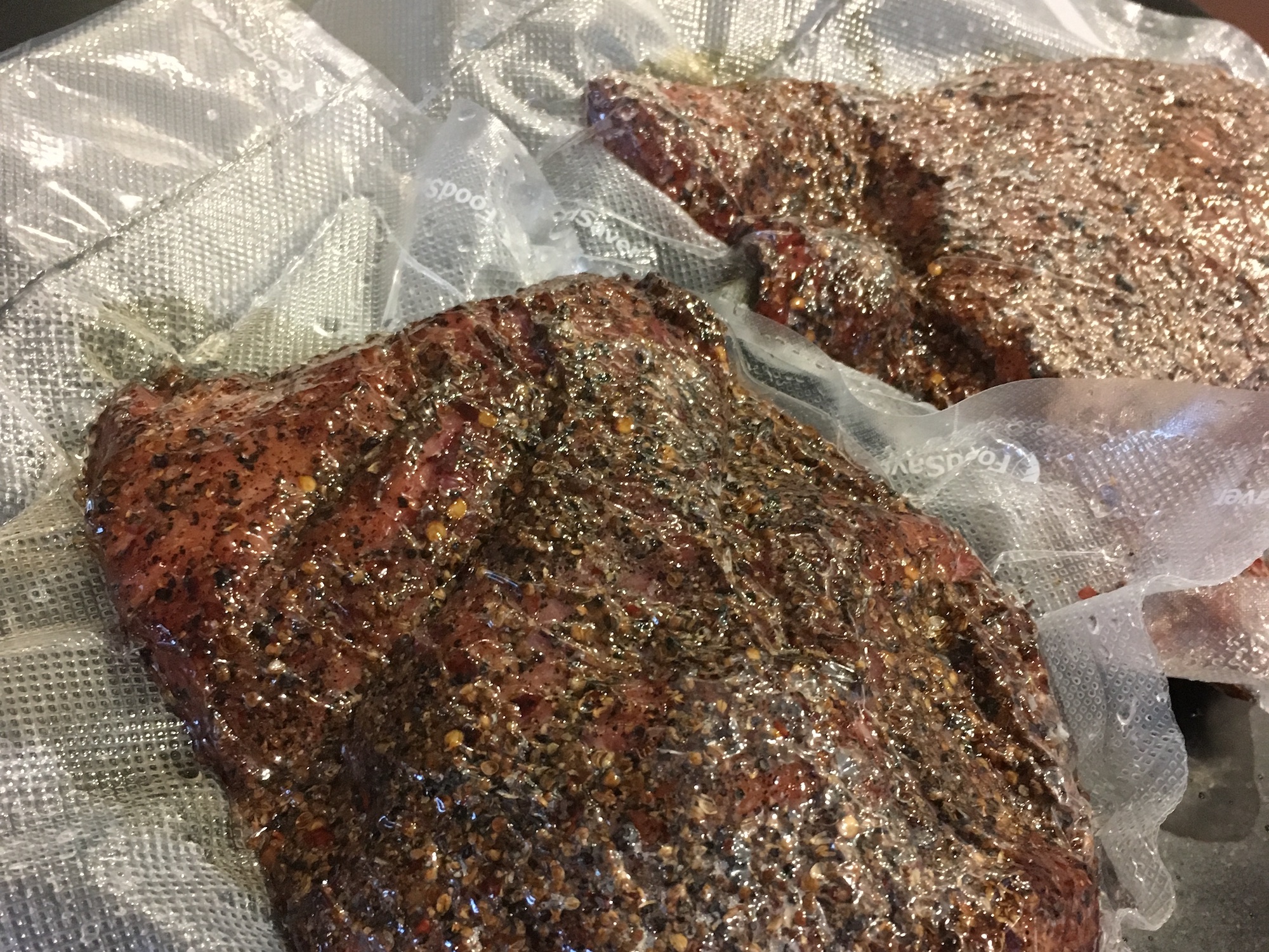 Pastramis smoked and ready to sous vide
